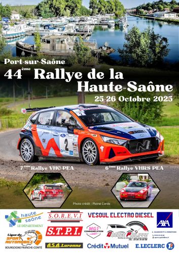 Affiche Rallye Haute-Saône 2025